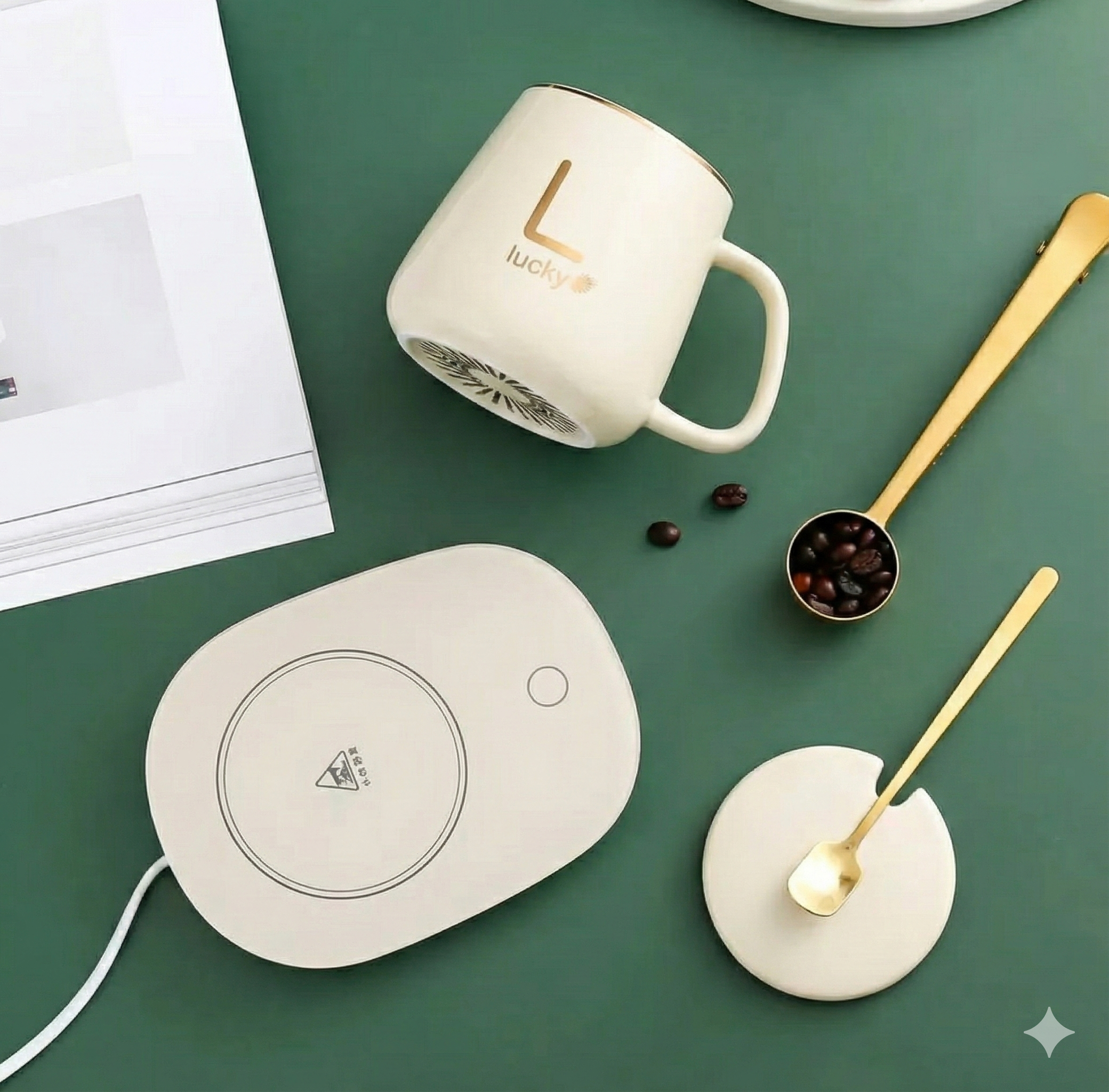 Taza premium con base calentadora